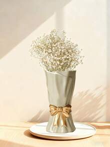 这款波西米亚风多功能蝴蝶结花瓶是家居装饰的理想之选，适合摆放在架子、桌子或客厅中。（实物尺寸略小，请在购买前注意） - 1PC - 查看 8