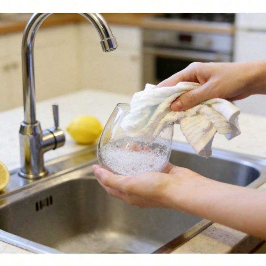 18-Piece Kitchen Bar Mop Dishcloth Set, White - 單身的 - 查看 1