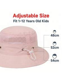 男士夏季遮阳帽，防紫外线，透气镂空遮阳帽，渔夫帽 - 彩色 - 查看 12