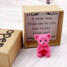 Hộp quà hình gấu dễ thương | Thích hợp cho các dịp lễ, sinh nhật, quà lưu niệm đám cưới, bao gồm thiệp hình trái tim và thiết kế hoạt hình. - Nhiều màu - Xem 6