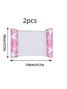 1/2pcs Inflatable Floating Bed, Foldable Maple Leaf Floating Mat, Swimming Pool Hammock, Inflatable Floating Lounger, Swimming Accessories, Water Relaxation Floating Mat - Multicolor - View 13