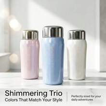 Bình nước mini 8oz (khoảng 227ml) dễ thương, sơn màu cầu vồng - Bình nhỏ cách nhiệt chân không bằng thép không gỉ - Chống rò rỉ, chống tràn, giữ đồ uống nóng/lạnh cho các loại đồ uống như cà phê, trà. - Nhiều màu - Xem 7