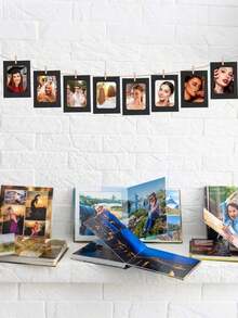 21pcs/Set Paper Picture Frames, Cardboard Photo Frames DIY Clip Photo Holders Hanging Photo Display Banner, Paper Photo Banner, Hanging Photo Wall For Wedding, Anniversary, Birthday, Holiday Parties, Home Decor, Desktop DIY Decoration, Home, Classroom, Office, Wedding, And Wall Decor (With Clips And T) Room Decor - 10pcs/set - View 3