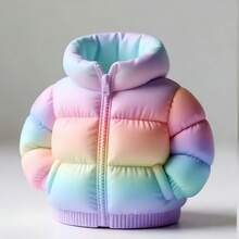 1pc Cute Down Jacket Shaped Desktop Pen Holder, Creative 3D Printed Novelty Desktop Storage Box, Suitable For Office, School, Home Office Supplies, Pen Organizer, Home Decor - Multicolor - View 6
