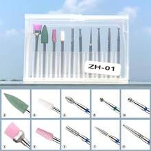 10/30pcs Diamond Nail Drill Bits Set For Electric Nail File, Professional Manicure Pedicure Cuticle Remover Cuticle Cutter Nail Art Tools Home Use Salon - Multicolor - View 5