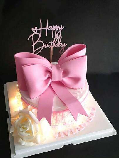 18cm EVA Bow Cake Decoration Bouquet Accessories Wedding Birthday Props Wedding Room Decoration