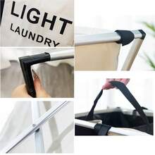 Multifunctional 3-Tier Folding Laundry Basket For Home Storage - 3 Divisórias - View 10