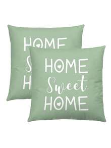 Bộ 1/2/4 vỏ gối vuông in họa tiết nhà cửa, vỏ gối họa tiết gia đình (không bao gồm ruột gối), chất liệu thân thiện với da, đồ dùng phòng ngủ, phù hợp cho phòng khách, phòng ngủ, ghế sofa, xe hơi, mọi mùa, quà tặng ngày lễ. - Nhiều màu - Xem 11