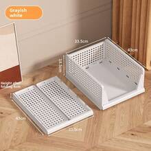 5 hộp đựng đồ gấp gọn, hộp nhựa xếp chồng được, thích hợp cho tủ quần áo, tủ bếp, phòng tắm, văn phòng, màu trắng - 5L - Nhiều màu - Xem 9