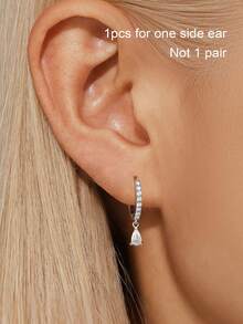 Bộ 3 khuyên tai đính đá Cubic Zirconia hình giọt nước mạ vàng 18K và khuyên tai vòng nhỏ, không gây dị ứng, có thể đeo chồng lên nhau, quà tặng khuyên tai dễ thương cho phụ nữ và bé gái. - Nhiều màu - Xem 21