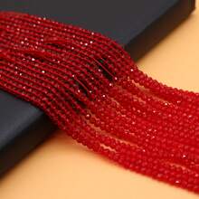 1串2毫米绿色和宝蓝色尖晶石珠子吊坠，适用于DIY手工项链、耳环、手链等珠宝配饰 - 2mm - 查看 18