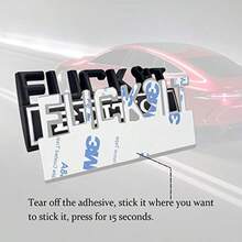 IT Edition Emblem Car Exterior Emblems Badge 3D Sticker Decal 3D Fender Badge Decal For Cars Trucks Black Plastic Replacement Decal - Đen Trắng - Xem 3