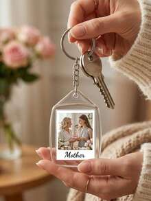 Llavero acrílico personalizado con foto y texto, llavero personalizado, regalo del Día de la Madre, regalo de cumpleaños, regalo de aniversario, regalo de pareja - Multicolor (Día de la Madre) - Ver 6