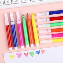 30/60/120 Pcs Mini Marker Pen Set, 6/12 Colors, Portable, Suitable For Painting, Coloring, Marking, Note-Taking - Multiple Styles - View 9