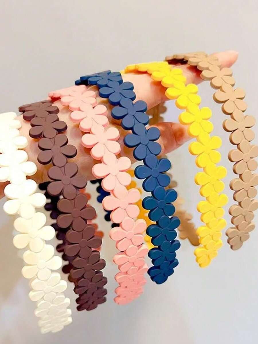 2pcs Minimalist Versatile Plastic Headbands With Teeth - Multicolor - View 1