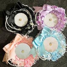 1 chiếc khung đựng huy hiệu ren dễ thương tự làm, 5 màu (xanh dương, hồng, xanh lá cây, đen, tím), bộ trang trí trưng bày huy hiệu nhân vật hoạt hình Anime, khung đựng huy hiệu tròn hình hoa hồng nơ dành cho người hâm mộ Otaku. - Nhiều màu - Xem 8