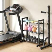 Weight Rack  Stand Only 3 Tier Weight Storage Racks Adjustable Width Weight Storage Organizer For Home Gym Up To 450 Lb Capacity (Dumbbells Not Included) - 1 - View 8