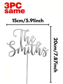 1/3/5 cái topper bánh sinh nhật cá nhân hóa, đĩa trang trí bánh tiệc tùy chỉnh tên, acrylic vàng/bạc/vàng hồng, trang trí bánh tùy chỉnh số tuổi và tên, phù hợp cho đám cưới, bánh kỷ niệm, quà tặng độc đáo - Nhiều màu 2 - Xem 14