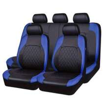 Full Set PU Leather Car Seat Covers, Single-Line Diamond Quilted PU Leather Upholstery, Suitable For Airbags, Breathable And Durable, Water-Resistant, Prevent Car Seat From Stains, Dust And Liquid Splash - Seat Covers - View 15