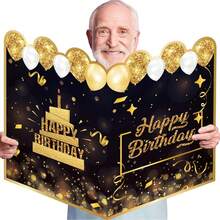 Giant Birthday Card, Happy Retirement Card, Surprise Greeting Card Suitable For Birthday Party, Gathering, Guestbook - Sets - View 10