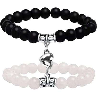 Pulseras para Mujer y Hombres,Pulsera Magnética para Parejas, Votos de Amor Eterno, Regalos para Parejas, Mejores Amigos, Hombres y mujeres,44315095
