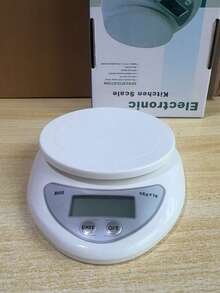 1 pieza Báscula de cocina de acero inoxidable de 3kg-0.1g, báscula electrónica multifuncional, de alta precisión 0.01g, adecuada para cocinar y hornear alimentos - Plateado - Ver 14