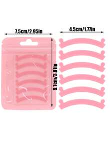 3 pares de almohadillas reutilizables de silicona para rizador de pestañas, herramienta de rizado de pestañas de silicona suave de colores, almohadillas para levantar pestañas, herramienta auxiliar para permanente de pestañas, accesorios para rizador de pestañas - Multicolor - Ver 6