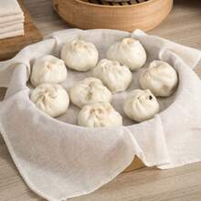 Reusable Non-Stick Steamer Cloth, Food Steamer Mat, Muslin Cloth For Steaming Buns, Dumplings, Bread, Rice, Seafood, Baking Supplies, Kitchen Essentials - Multicolor - View 5