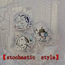 SNOOPY 64 piezas Pegatinas de taza de agua de recuerdos de la infancia de cachorros de dibujos animados, colección de curación (estilo aleatorio), regalo perfecto de juguete de pegatinas para niños y niñas - Multicolor - Ver 7