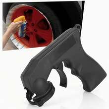 1个辅助喷枪，喷漆辅助手柄，汽车墙面手动喷枪手柄，自喷漆工具，喷漆辅助喷枪，轻松喷漆枪，喷漆枪 - A - 查看 4