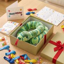 120cm/47.24inch Snake Plush Toy, Soft And Fluffy Stuffed Animal, Suitable For Room Decoration, April Fool's Day, Halloween, Children's Birthdays, Mother's Day, Graduation Season, Weddings, And More. - Multicolor - View 2