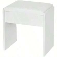 Habitdesign Vanity Tocador con Espejo y Luces, Tocador para Recamara con 3 Cajones y 2 Armario, Estantes Ocultos, Tocador de Maquillaje con Estación de Carga Escritorio - Blanco - Ver 9