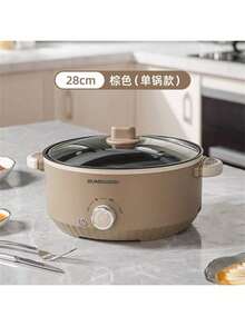 Nồi điện 3 lít, chảo chống dính 4.6 lít, nồi luộc mì nhanh, nồi hầm điện, nồi chuyên dụng để nấu bít tết, trứng, cơm chiên, bánh bao, có chức năng điều chỉnh công suất (bao gồm cả nồi hấp). - Phích cắm loại B của Mỹ (220-240V) - Xem 12