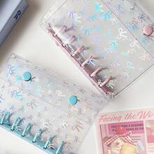 Portador A7, Cubierta con cinta, Libro de almacenamiento con estrellas brillantes, Libro de pegatinas/Libro de bolsillo, Portador A7 Libro de pegatinas, Planificador de papelería, Cuaderno, Libro de pegatinas, Suministros de oficina, Suministros escolares - A - Ver 12