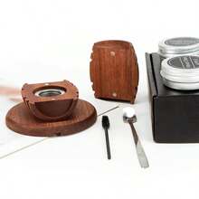 Juego de ahumador, juego de ahumador de madera con diversas fragancias, juego de infusor, adecuado para juego de ahumado de bebidas, perfecto para padre, esposo, amigo - A - Ver 3