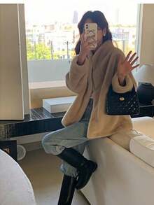 Quilted Chain Small Bag, Fashionable Versatile Luxury Decorative Bag, Youthful Korean Style One Shoulder Crossbody Bag - Black - View 4