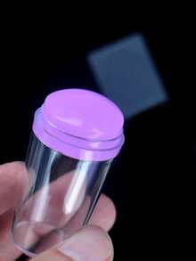 美甲印花工具套装，透明极光雪花硅胶印章，美甲钢板印花DIY，大小美甲印章和刮板 - 無色 - 查看 10