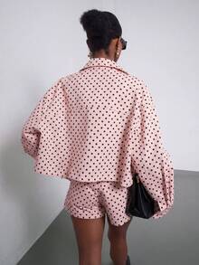 Se-Helo 女款外套 春/秋/冬 新款服飾 返校/開學/街頭風/秋冬時尚穿搭 歐式優雅 - 粉色 - 查看 7