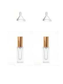 1Pc 5ml Mini Refillable Perfume Sample Spray Bottle, Premium Clear Glass Silver Cap Airtight Leakproof Fine Mist Empty Unscented Portable Travel Pocket Atomizer Dispenser, TSA Approved Cosmetic Container For Women Men Purse Daily Carry Vacation Business Trip Essential Oils Fragrance Testing Vanity Beauty Gift For Travelers Perfume Lovers - Clear - View 9