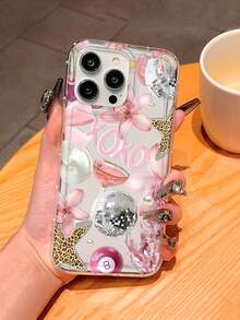 1 chiếc ốp lưng điện thoại chống sốc có túi khí, họa tiết da báo, kiểu ly cocktail, trong suốt, lỗ camera lớn, tương thích với iPhone 17 Air/17 Pro Max/17/16 Plus/15/14/13/12/11/XS Max/XR/7/8 - Nhiều màu - Xem 4