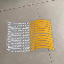 A SET 24pcs Motorcycle Wheel Hub Sticker - Waterproof, Creative Colorful Tire Sticker, Suitable For Street Motorcycles, Car Stickers - A SET - View 6