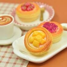 Cute Mini Fruit Tart Resin Model - DIY Handmade Mini Food Decoration Suitable For Dollhouse And Jewelry Making, Suitable For Teenagers As Mini Toys - Multicolor - View 7