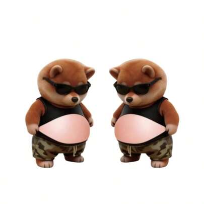 2 miếng dán hình mèo dễ thương, nhãn dán mèo, nhãn dán trang trí sổ lưu niệm, nhãn dán động vật, đồ trang trí chủ đề thú cưng vui nhộn