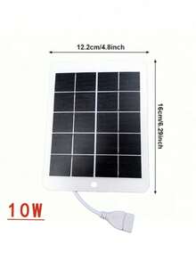 2/10/20/30W Waterproof Solar Charger - Portable USB Panel, Ideal For Outdoor Adventure - Camping, Travel, Charging Phones, Power Banks, Flashlights, Fans, Emergency Charging Power Solar Panel - A - View 8