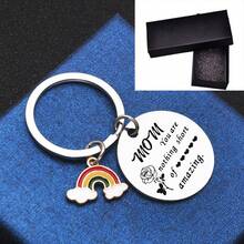 1 chiếc - Quà tặng Ngày của Mẹ & Sinh nhật, Thiết kế hoa hồng cầu vồng dành cho mẹ, Chất liệu thép không gỉ, Hoàn hảo cho những dịp đặc biệt. - 1 hộp quà - Xem 7