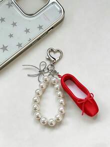 Móc khóa điện thoại hình giày ba lê thủ công, móc khóa mini bằng satin kiểu ba lê, móc khóa hình giày ba lê đính hạt màu hồng - Có thể tùy chỉnh và tháo rời, phụ kiện thời trang, quà tặng cá nhân hóa, có thể treo trên túi xách, đồ dùng du lịch, quà Giáng sinh, quà Halloween. - Nhiều màu - Xem 13