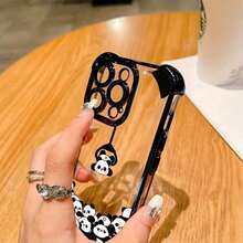 Funda para teléfono con diseño de Panda pequeño y, compatible con 16, 15, 14, 13, 12, 11 Pro, X, XR, XSMAX, 8, 8 Plus. Cuenta con una parte trasera suave y transparente que a prueba de golpes, para el uso diario, con un diseño divertido y materiales duraderos. teléfonos móviles, bolsos, accesorios para móviles, fundas para teléfonos, decoración de interiores, accesorios, fundas transparentes para teléfonos, verano, correas para teléfonos, fundas para teléfonos de hombre, fundas negras para teléfonos, fundas rosas para teléfonos, fundas para teléfonos de hombre, fundas para teléfonos de mujer, protección para teléfonos móviles, accesorios de playa, productos de fresa, fundas protectoras para teléfonos. - Estilo (1 pieza) - Ver 3