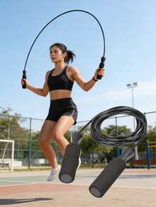 1Pc Professional Fitness Jump Rope With Bearing, Skipping Rope For Slimming Exercise, - Multicolor - View 5