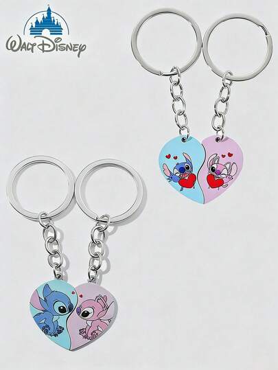  Disney,1คู่ พวงกุญแจคู่รัก Stitch 2D สุดน่ารัก: โดดเด่นด้วยดีไซน์ Stitch ที่น่ารักและผลิตจากอะคริลิก พวงกุญแจเหล่านี้เหมาะสำหรับติดกระเป๋าและกุญแจ ทำให้เป็นของขวัญวันวาเลนไทน์ในอุดมคติสำหรับคู่ของคุณ!