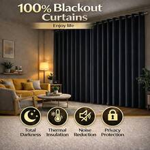 4 Panels 100% Blackout Curtains Heat Insulation Noise Reduction Privacy Protection Room Darkening Curtains Energy Efficient Curtains Thermal Insulated Curtains Soundproof Curtains For Living Room Bedroom Modern Curtains For Bedroom Decorative Curtains For Living Room Elegant Curtains For Bedroom Luxury Curtains For Living Room Plain Curtains For Bedroom Solid Color Curtains For Living Room Blackout Window Treatments For Bedroom Light Blocking Curtains For Living Room Partition Curtains Suitable For Living Rooms Bedrooms Balconies And Courtyards BLACK RED GRAY GREEN - 黑色 - 查看 1